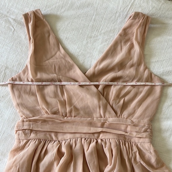 Blush Surplice Bridesmaid Maxi Dress Gown S NWOT - Picture 10 of 10